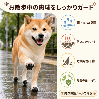 滑り防止！肉球保護シール(12枚入り）